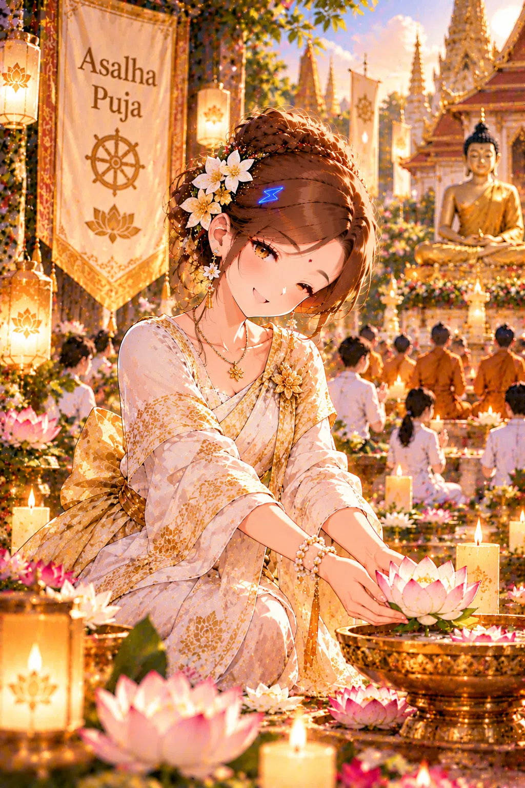Tiny dressed for Asalha Puja