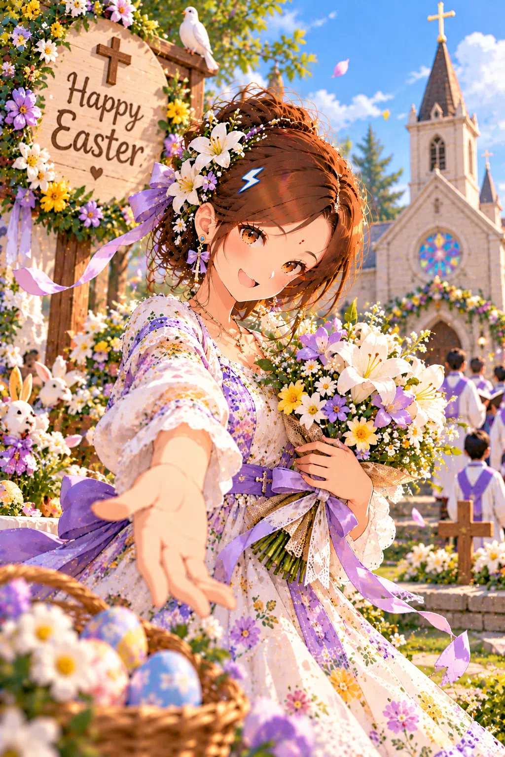 Tiny dressed for Easter