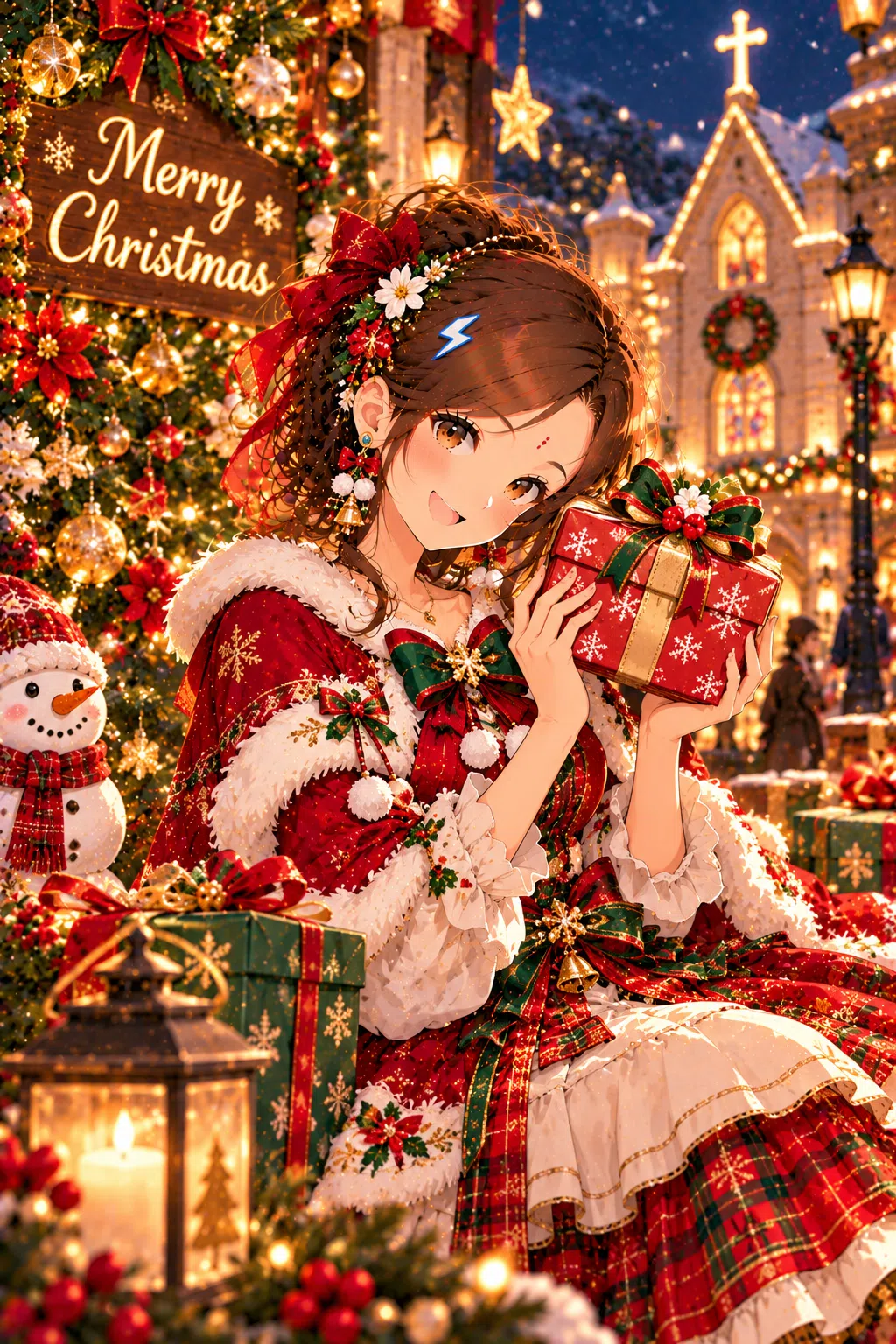 Tiny dressed for Christmas