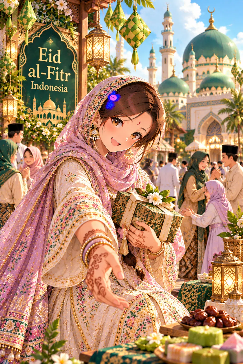 Tiny dressed for Eid al-Fitr in Indonesia (Lebaran)