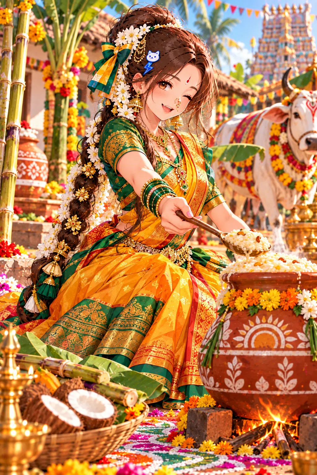 Tiny dressed for Pongal