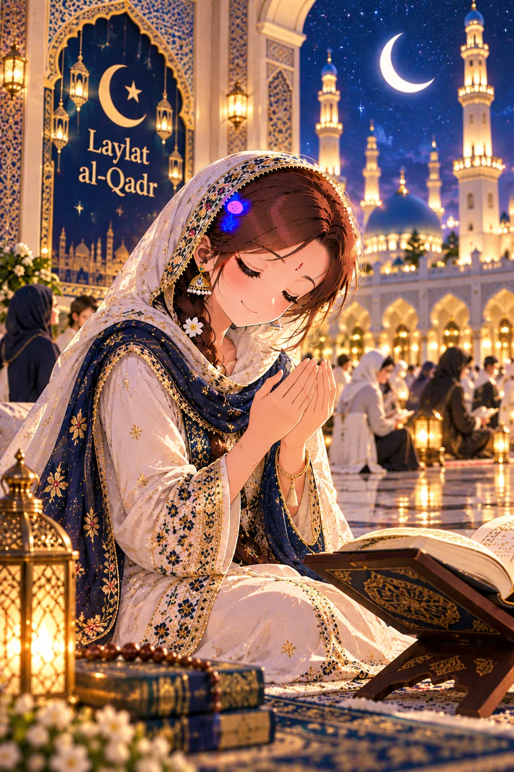 Tiny dressed for Laylat al-Qadr