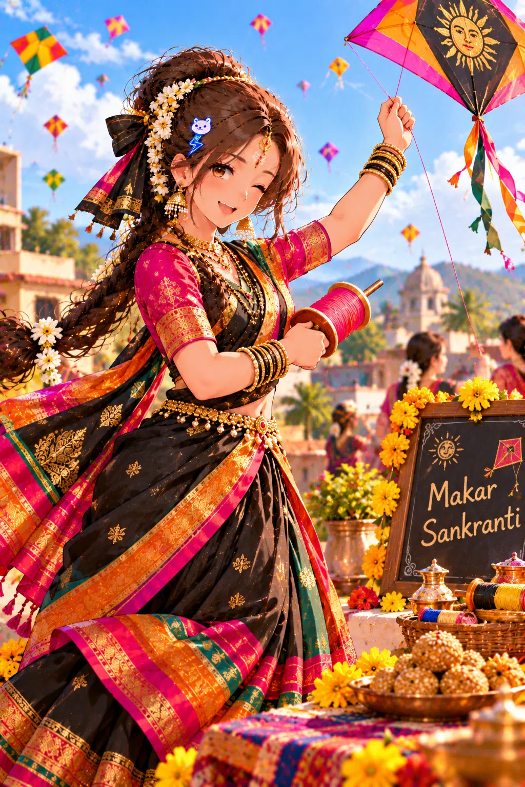 Tiny dressed for Makar Sankranti