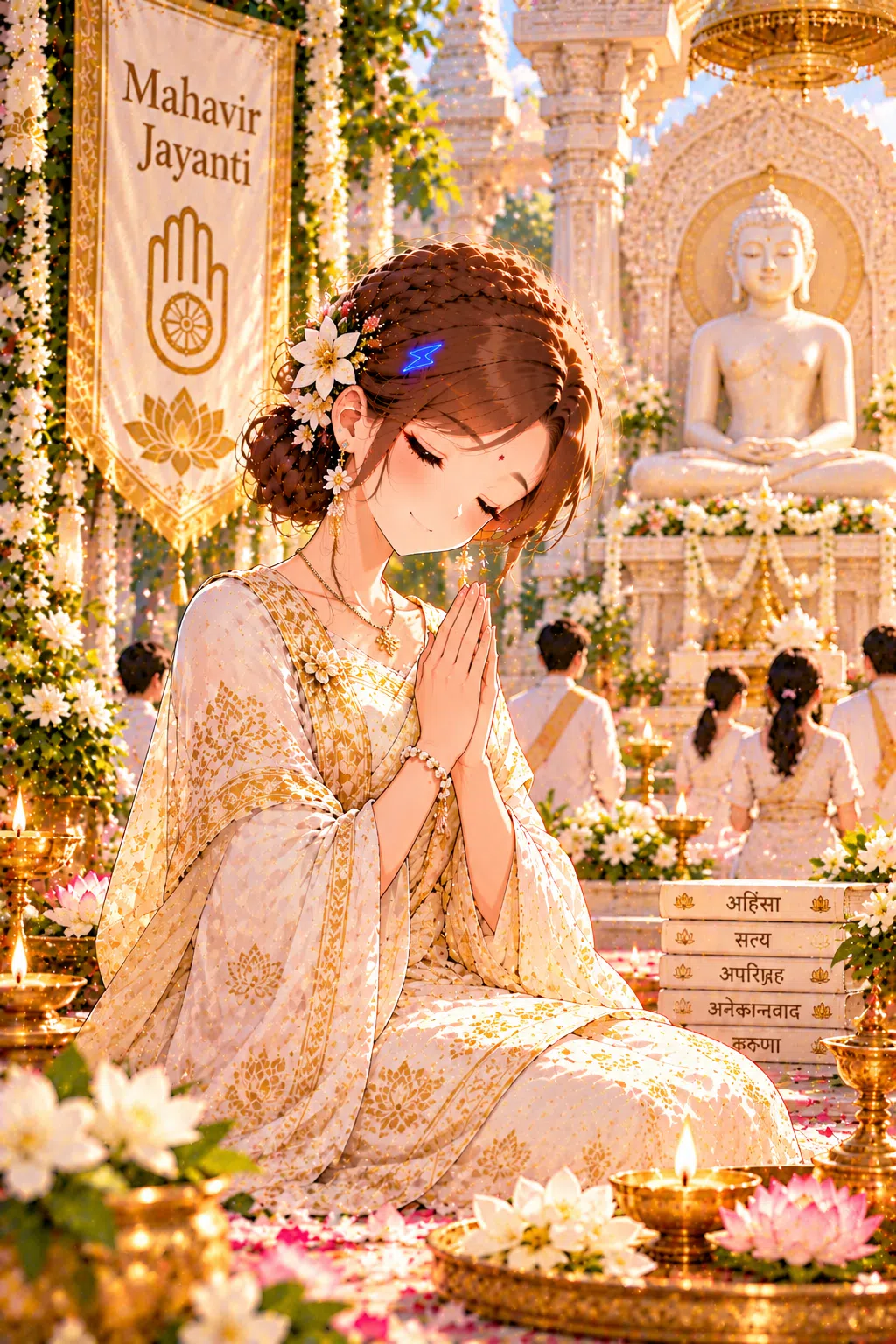 Tiny dressed for Mahavir Jayanti