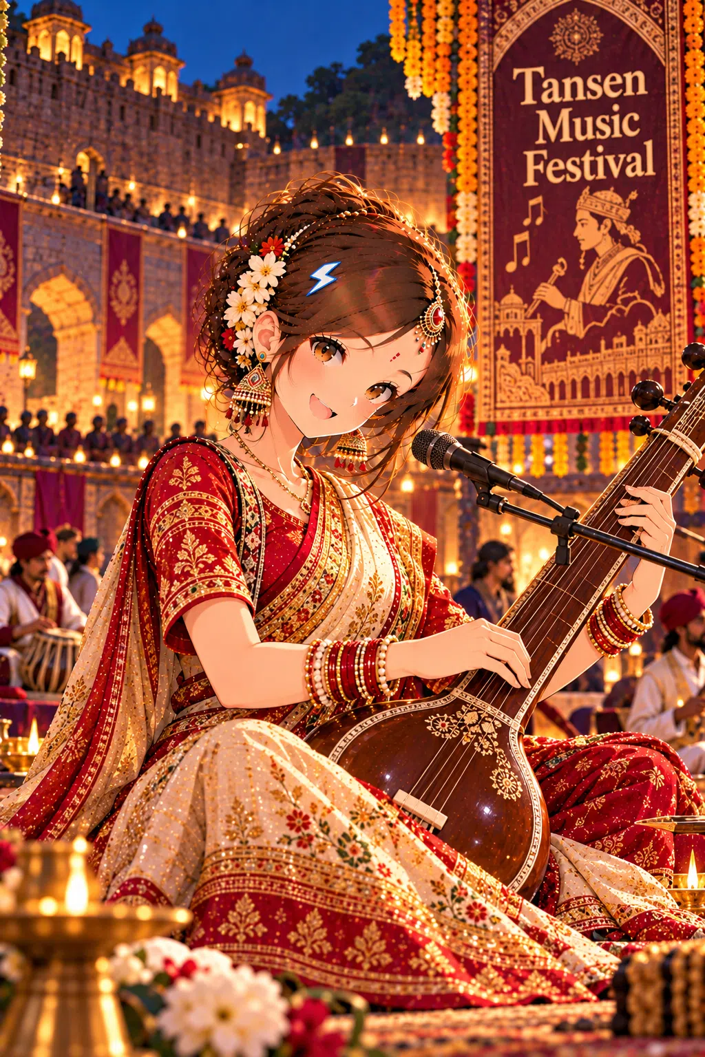 Tiny dressed for Tansen Music Festival
