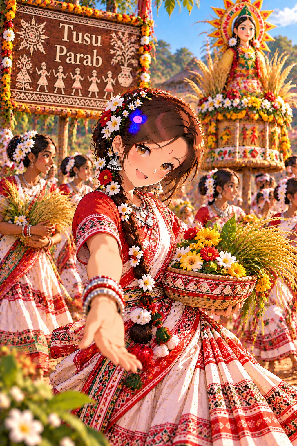 Tiny dressed for Tusu Parab