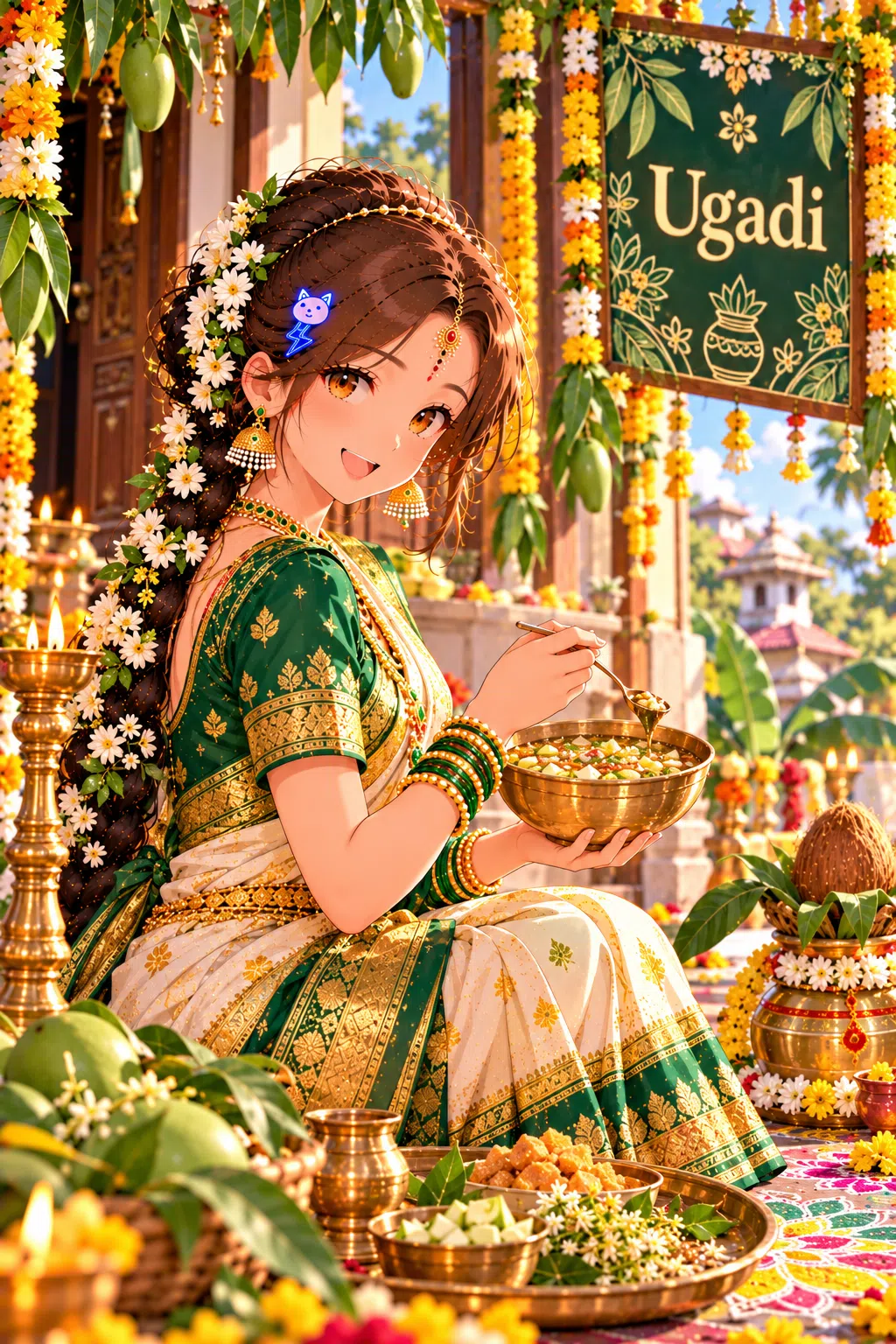 Tiny dressed for Ugadi