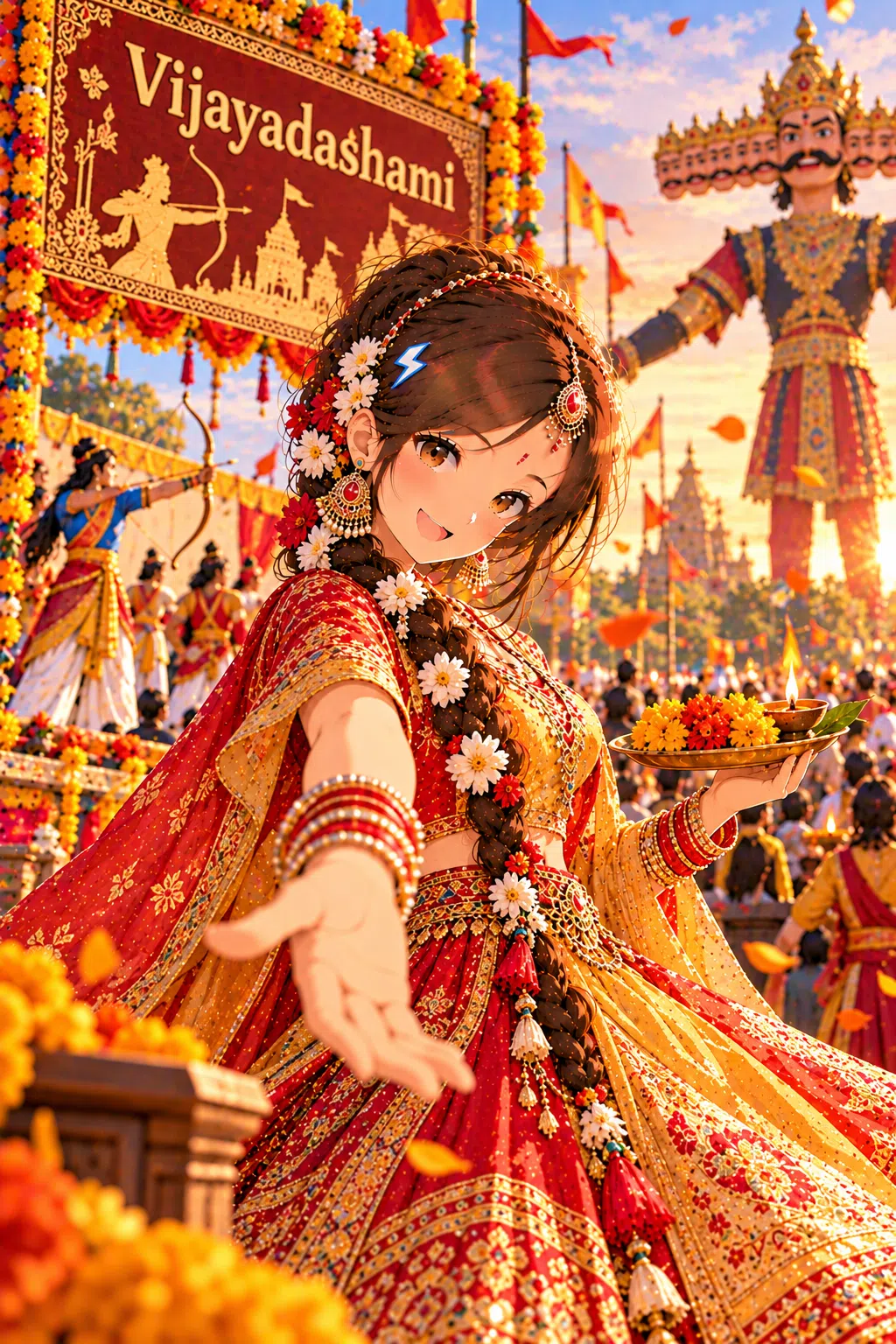 Tiny dressed for Vijayadashami